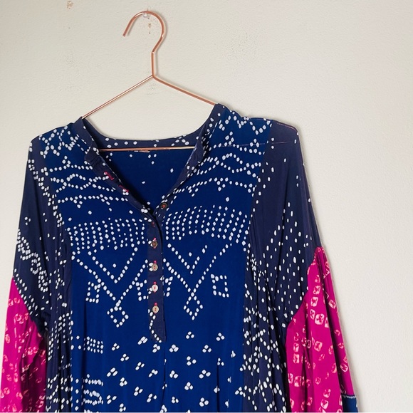 Free People Shibori Tunic Top XS - Picture 7 of 8